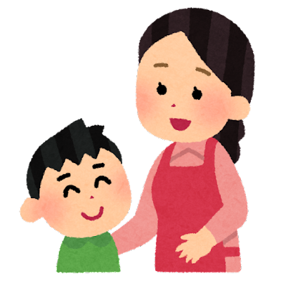 お母さんと子どもの絵